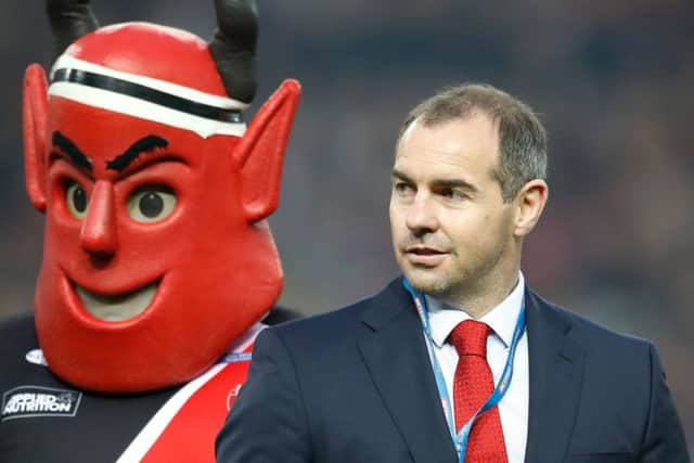 Salford Red Devils coach Ian Watson, pictured at Old Trafford on Saturday. Picture: Martin Rickett/PA