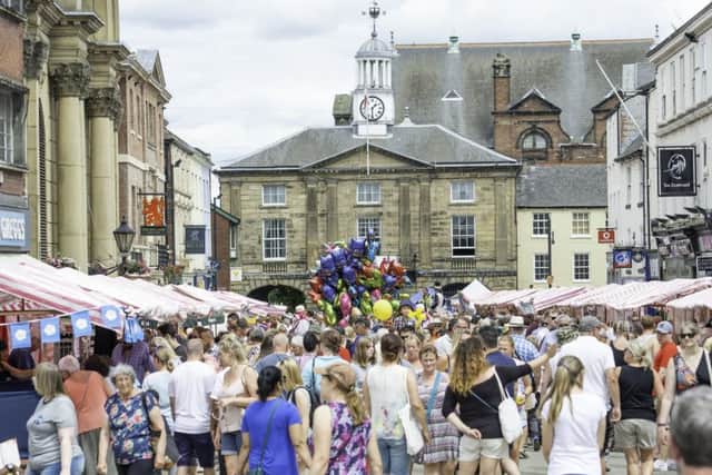 Crowds at the Pontefract Liquorice Festival - but how can town centres become more sustainable?