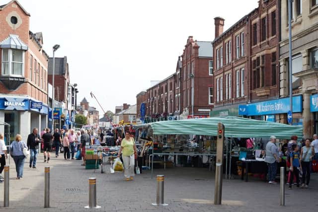 Castleford town centre which is part of Yvette Cooper MP's constituency.