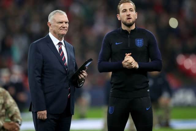FA chairman Greg Clarke, pictured with Englandcaptain Harry Kane at Wembley in November last year. Picture: Nick Potts/PA