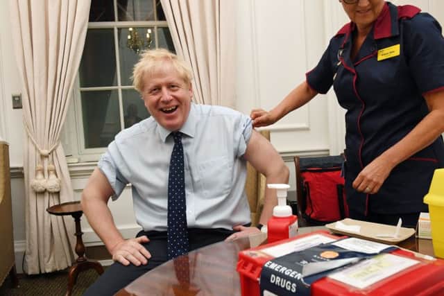 Boris Johnson had a flu jab this week - he still says Britain will leave the EU on October 31.