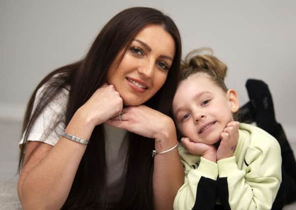 Myla Mae  Hatcher from Sheffield who was diagnosed with severe aplastic anaemia with her  with mum Danielle. Picture Scott Merrylees