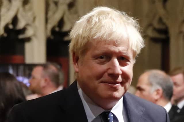 Boris Johnson at this week's State Opening of Parliament.