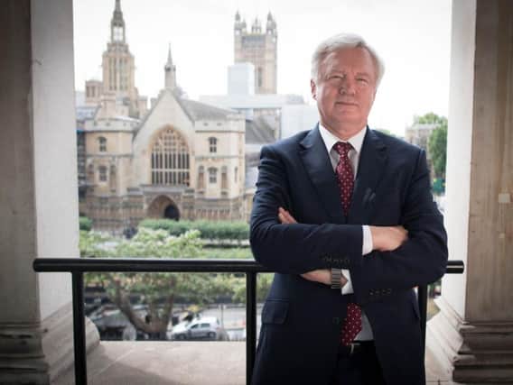David Davis MP in the Houses of Parliament in Westminster, London. Photo: Stefan Rousseau/PA Wire