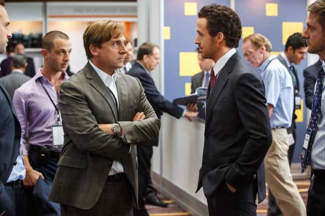 Steve Carrell and Ryan Gosling in The Big Short.
