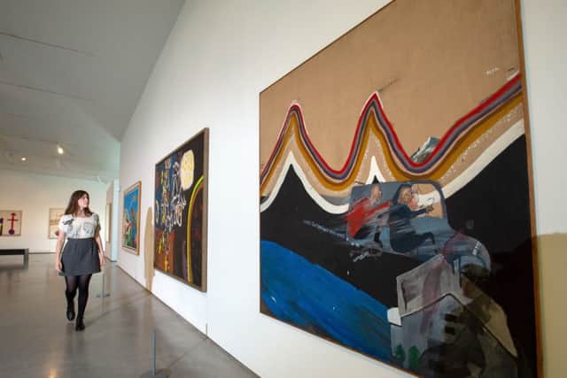 David Hockney was infleucned by Alan Davie's art.