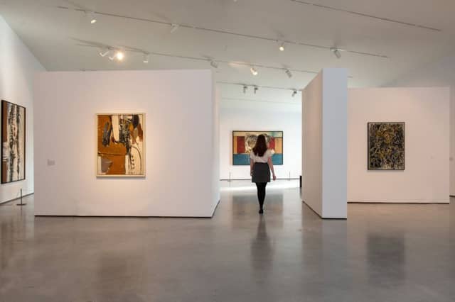 Alan Davie and David Hockney, Early Works Exhibition, The Hepworth Wakefield.
Picture by Bruce Rollinson