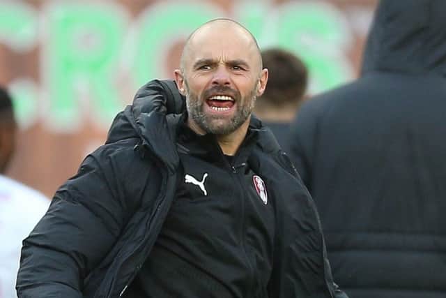 Rotherham United's manager Paul Warne celebrates after the victory at Blackpool (Picture: PA)