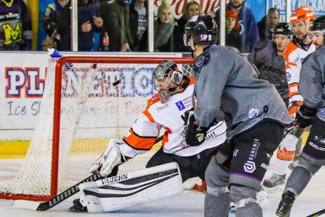 FAMILIAR SURROUNDINGS: Pavel Kantor is back in net for Sheffield Steelers to face Manchester Storm at the same Altrincham venue he played in last time he started. Picture: Mark Ferriss
