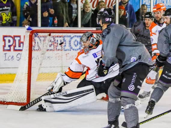 FAMILIAR SURROUNDINGS: Pavel Kantor is back in net for Sheffield Steelers to face Manchester Storm at the same Altrincham venue he played in last time he started. Picture: Mark Ferriss