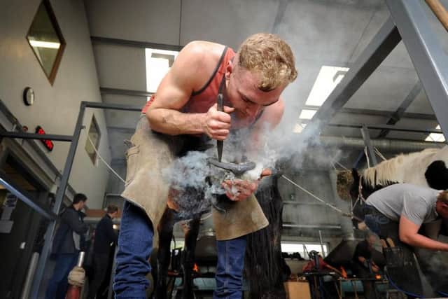 Farrier Oli May pictured at Countryside Live in Harrogate. Picture by Simon Hulme.
