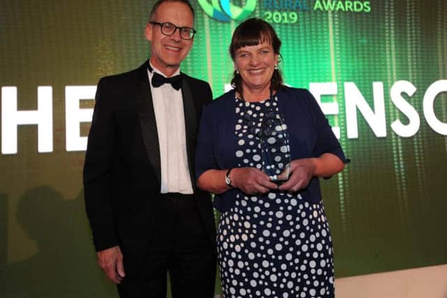 Helen Benson, Yorkshire co-ordinator of The Farming Community Network, recipient of the Lifetime Achievement Award. Picture by Gerard Binks.