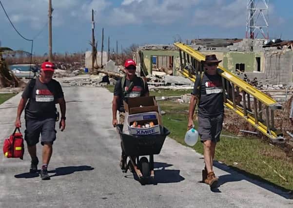 Members of Team Rubicon in the Bahamas.