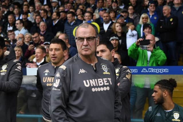 Leeds United's head coach Marcelo Bielsa. 
Picture: Jonathan Gawthorpe
.