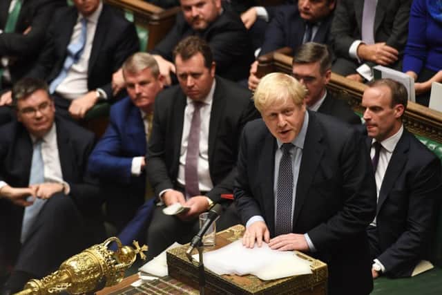 Boris Johnson addresses MPs during the first Saturday sitting of the House of Commons since 1982. Photo: UK Parliament/Jessica Taylor