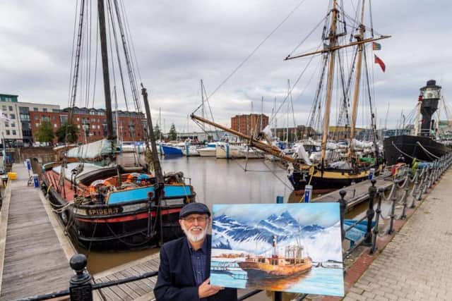 Larry Malkin, artist from Welwick, East Yorkshire, who has painted all the pictures for the Homeward Bound calendar. Picture James Hardisty