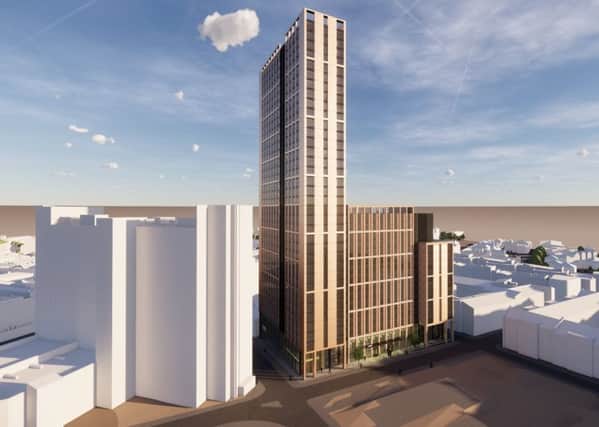 CODE Co-Living wants to construct three buildings, one of 12 storeys, another of 16 storeys, and a 36-storey tower in Sheffield.
