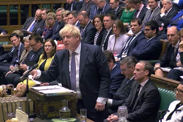 Prime Minister Boris Johnson speaks during Prime Minister's Questions in the House of Commons, London. Picture: House of Commons/PA Wire