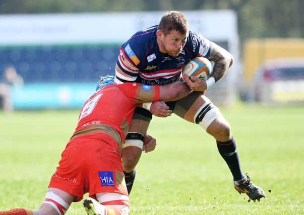 BANNED: Doncaster Knights' Matt Challinor misses the trip to Jersey.
Picture: Jonathan Gawthorpe