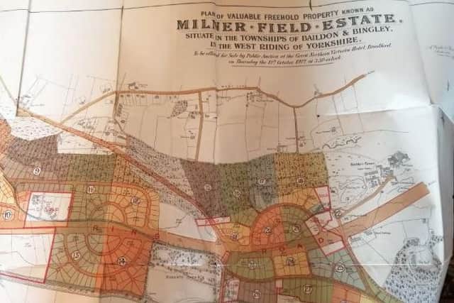 A map of the estate from the 1922 sale catalogue - no buyer came forward