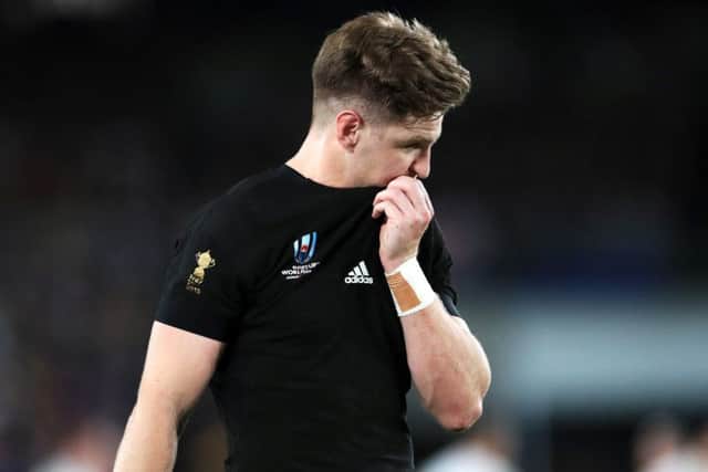 New Zealand's Jordie Barrett appears dejected after the 2019 Rugby World Cup Semi Final match at International Stadium Yokohama. (Picture: PA)