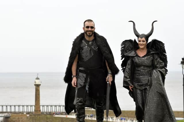 James and Tracey Walker enjoy a stroll