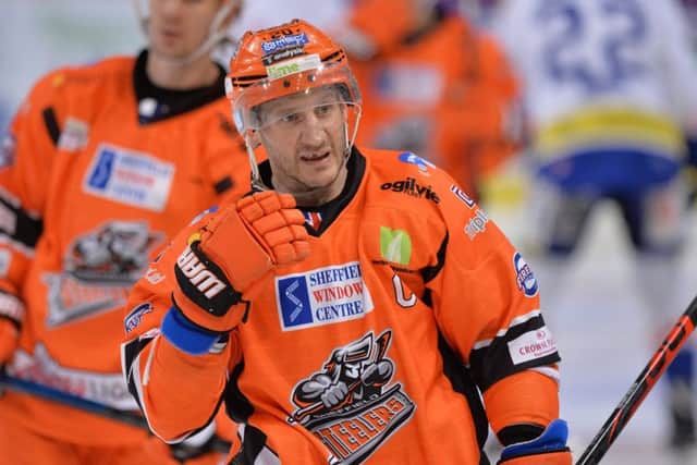 DON'T STOP ME NOW: Jonathan Phillips - during his 1,000th Elite League game. Picture courtesy of Dean Woolley.