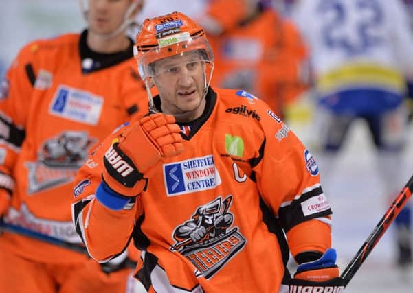 DON'T STOP ME NOW: Jonathan Phillips - during his 1,000th Elite League game. Picture courtesy of Dean Woolley.