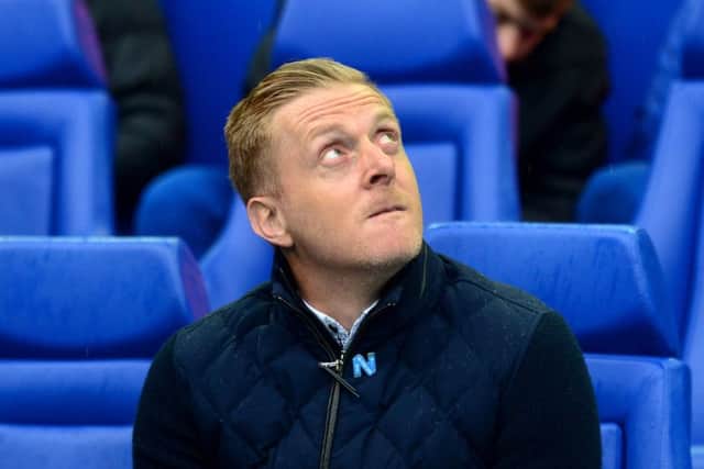 LOOKING UP: Sheffield Wednesday boss Garry Monk. Picture James Hardisty.