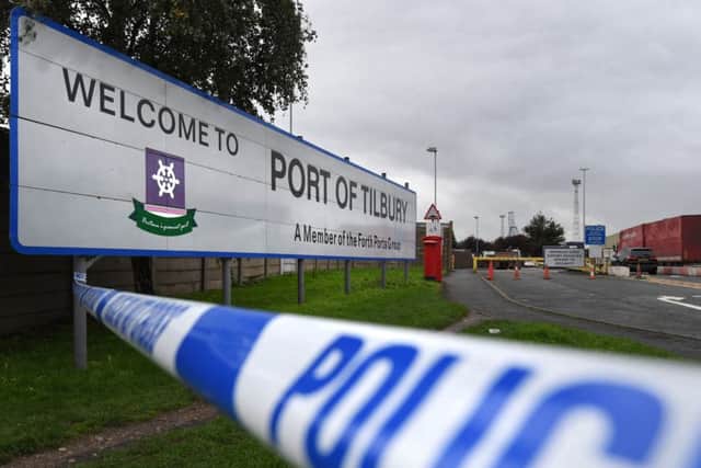 The Port of Tilbury where the bodies of the 39 people found inside a lorry.
