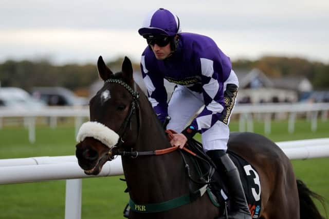 Phil Kirby's stable star Lady Buttons returns to action at Wetherby this weekend under regular rider Adam Nicol.