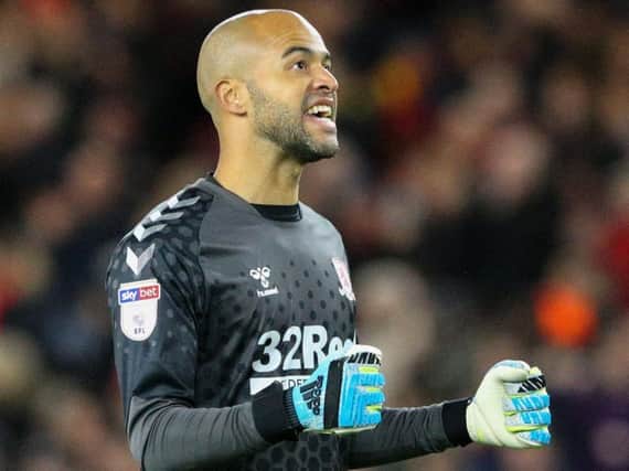 Darren Randolph has missed Middlesbrough's last two matches with injury