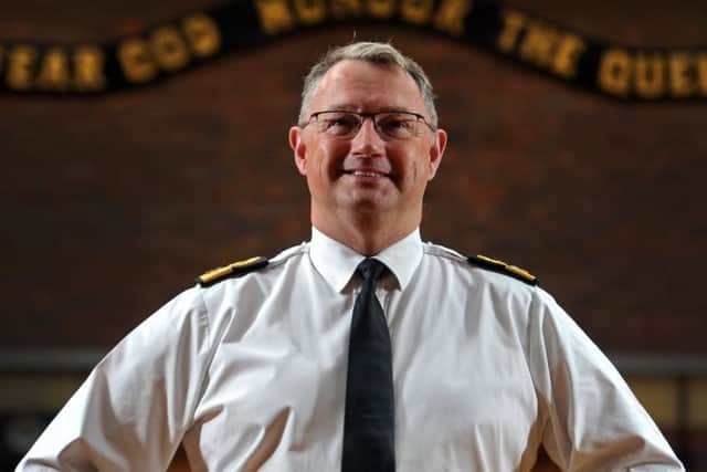 Head of the Royal Navy in the North, Commodore Phil Waterhouse at the Naval Regional Headquarters Northern England in Liverpool. Picture Tony Johnson