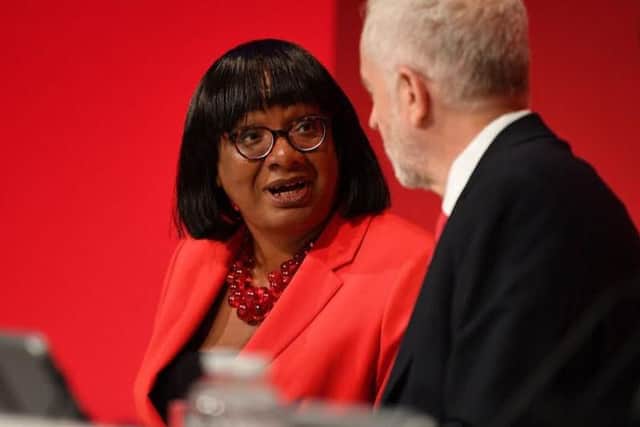 Labour frontbenchers Diane Abbott and Jeremy Corbyn
