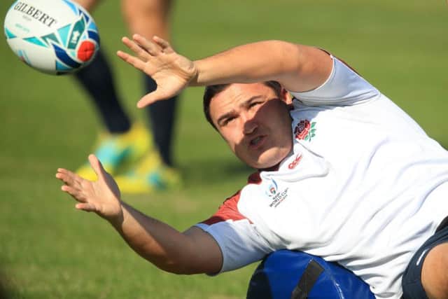 BELIEF: England's Jamie George during the training session at Fuchu Asahi Football Park. Picture: Adam Davy/PA