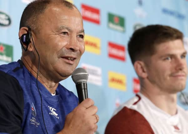 Eddie Jones (left) and Owen Farrell (right) have masterminded England's World Cup campaign.