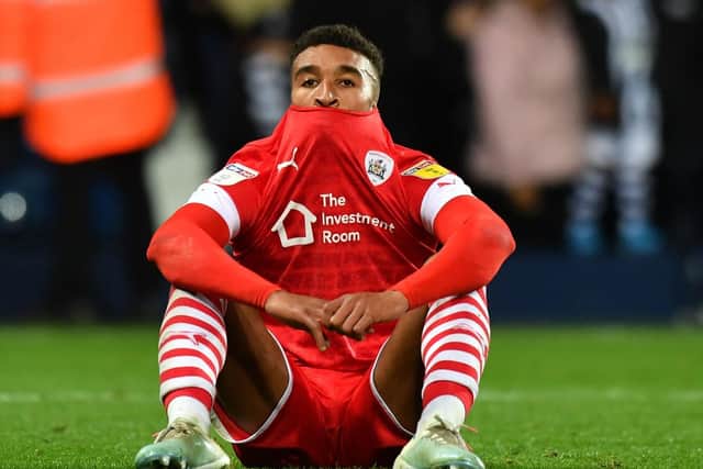 Jacob Brown scored as Barnsley lost at Huddersfield Town last weekend. PIC: Anthony Devlin/PA Wire.