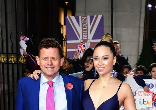 Mike Bushell and Katya Jones arriving for the Pride of Britain Awards held at the The Grosvenor House Hotel, London. Picture: Ian West/PA Wire