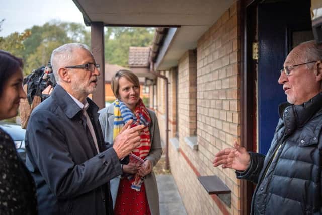 Labour leader Jeremy Corbyn on the campaign trail.