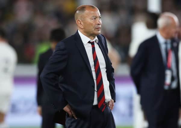 Eddie Jones, head coach of England looks on after his team's defeat in the Rugby World Cup 2019 Final between England and South Africa at International Stadium Yokohama. (Picture: David Rogers/Getty Images)