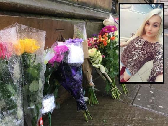 Levi Ogden died after an altercation in Halifax town centre. Floral tributes were left at the scene.Credit: Sam McKeown/West Yorkshire Police