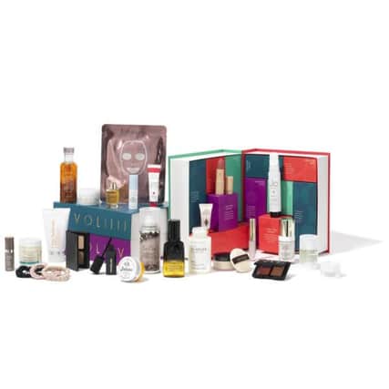 Space NK Beauty Anthology, £195. 
A fresh take on a beauty advent calendar, the Beauty Anthology from Space NK tells a story in four volumes divided into pull-out chapters covering party prep and recovery with skin and hair luxuries from brands including Kate Somerville, Olaplex, IGK, Nars, Jo Loves, Drunk Elephant. Worth £550 if sold separately.
