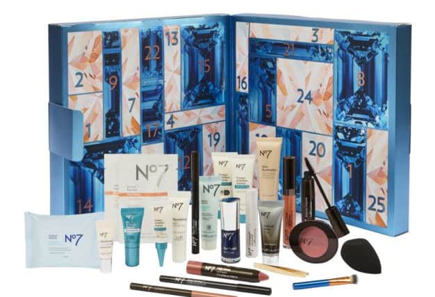 Boots No 7 Beauty Advent Caldendar, £42: Packed with 25 seriously luxe beauty and skincare heroes, its No7s most generous offering yet. Dont miss the chance to get your hands on cult products, including the legendary LABORATORIES LINE CORRECTING Booster Serum and the Intense Volume Mascara. Worth £173.50.