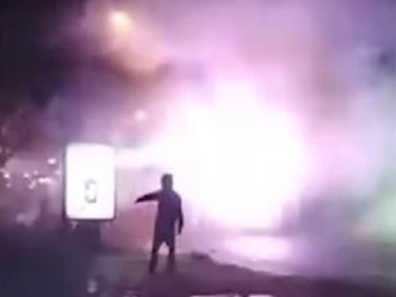 Bonfire Night violence in Sheffield in 2015 saw fireworks aimed at motorists and passers-by. Picture: Ross Parry
