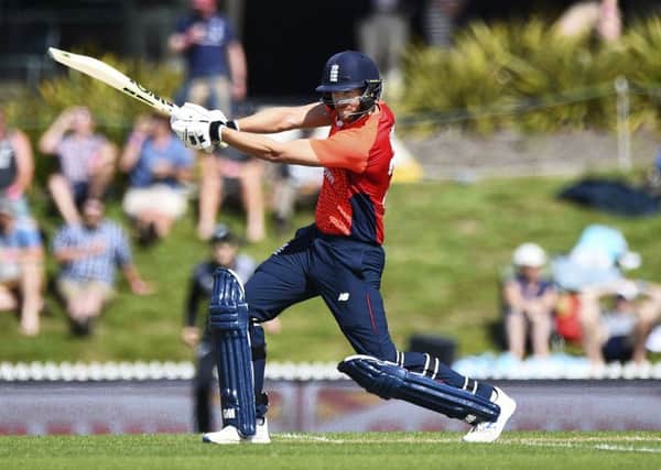 England's Dawid Malan: Batting during the third Twenty20 international at Saxton Oval, Nelson. Picture: Chris Symes/Photosport