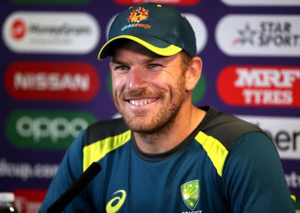 In charge: Australia's Aaron Finch.
