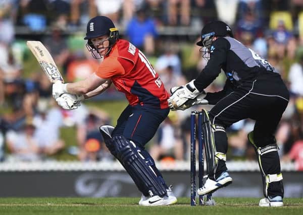 England's Eoin Morgan: Dismissal led to collapse.