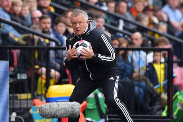 CATCH ME IF YOU CAN: Sheffield United manager Chris Wilder. Picture: Robin Parker/Sportimage