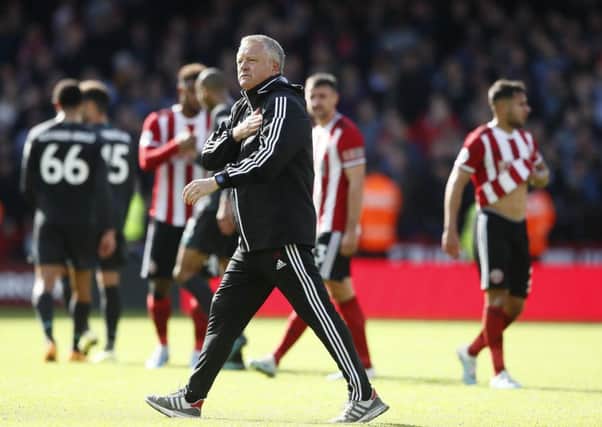 Sheffield United manager Chris Wilder. Picture: Simon Bellis/Sportimage