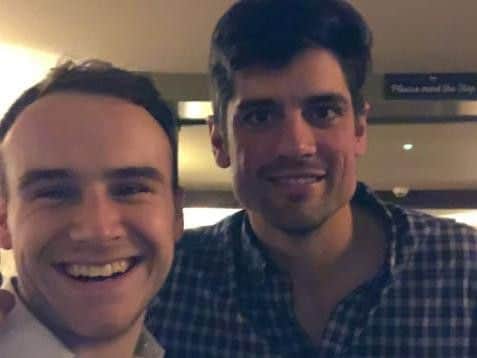Alastair Cook visited The Plough at Scalby